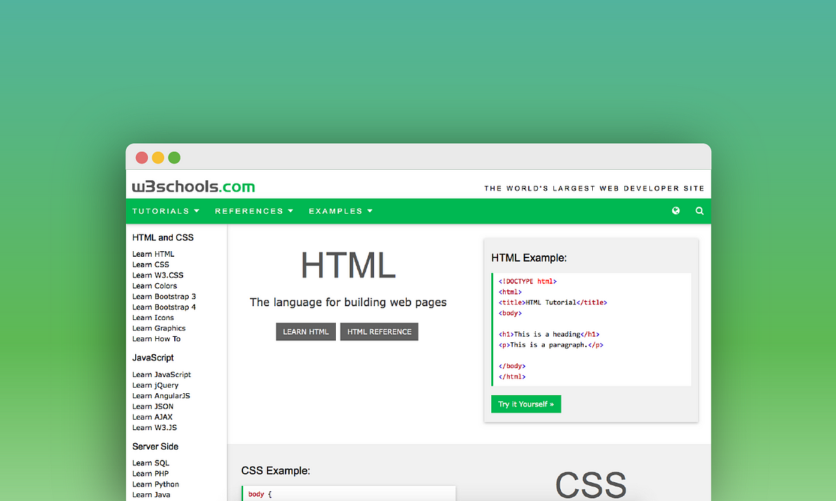 Design Patterns and Task Flows in W3Schools | by Jennifer Jhang | Prototypr