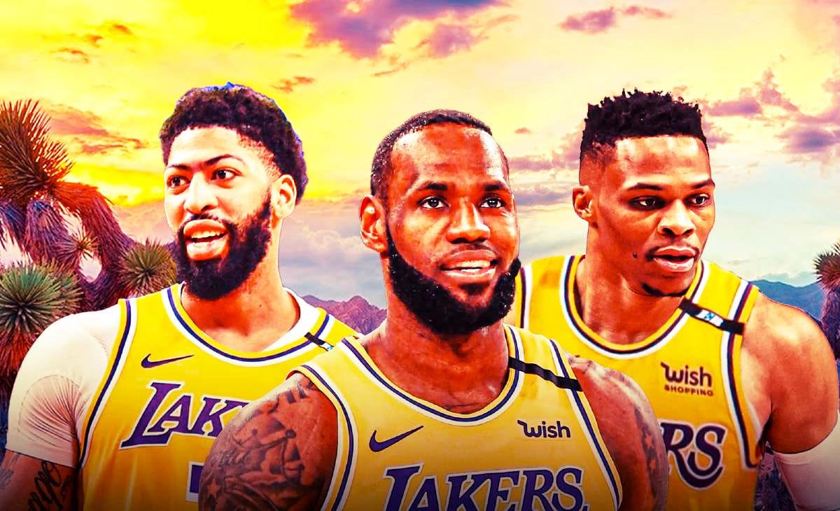 Lakers Training Camp ! LeBron James, Russ, and AD have a 3 point