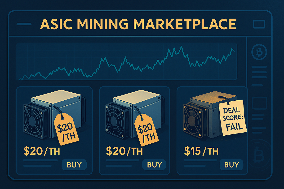 Navigating the ASIC Mining Marketplace: A Survival Guide | by The Blockchain  Academy LLC | Bitcoin Mining Dispatch | Medium