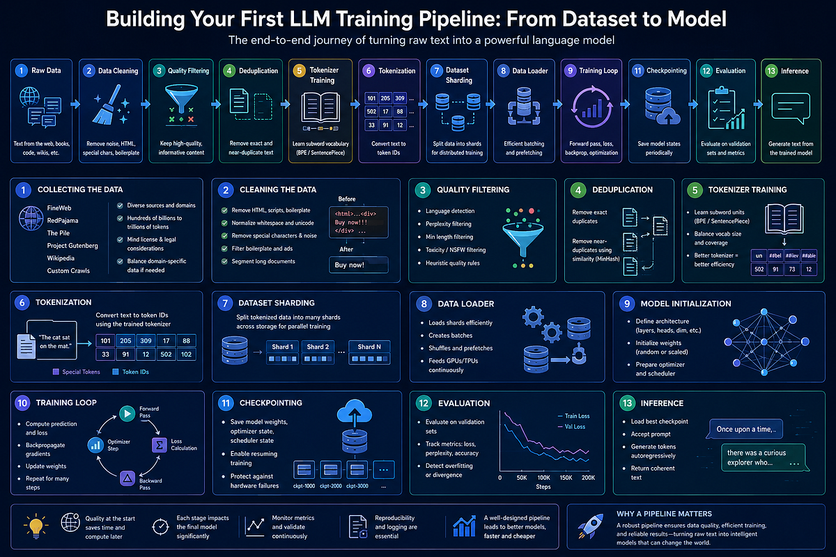 Building Your First LLM Training Pipeline: From Dataset to Model