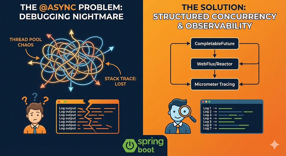 Why @Async Makes Bugs Harder to Debug in Spring Boot (And What to Use ...