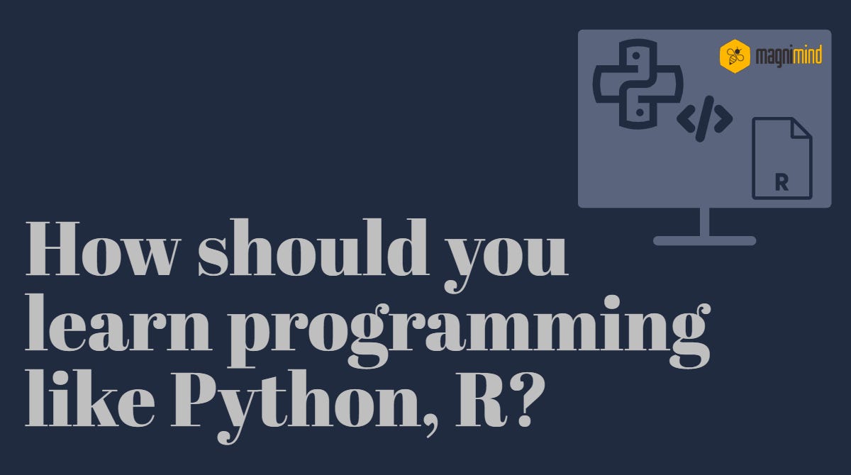 How should you learn programming like Python, R? | by Magnimind ...