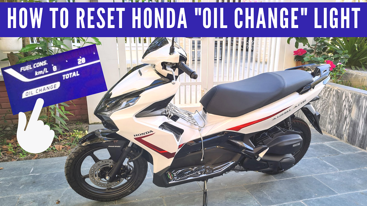 How To Reset a Honda Air Blade Oil Change Indicator Light
