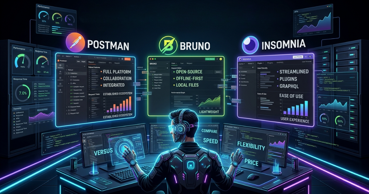 Postman vs Bruno vs Insomnia: Best API Testing Tool for Developers in 2026