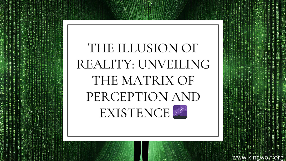 The Illusion of Reality: Unveiling the Matrix of Perception and ...