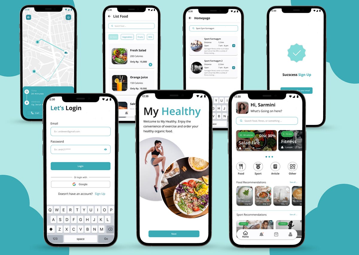 UI/UX (Case Study): My Healthy — Health Mobile Application From ...