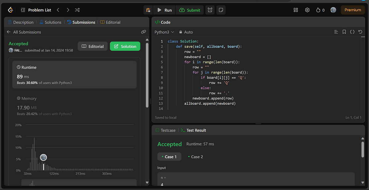 Explanation for the LeetCode problem no. 51 | by FAIZAL | Dev Genius