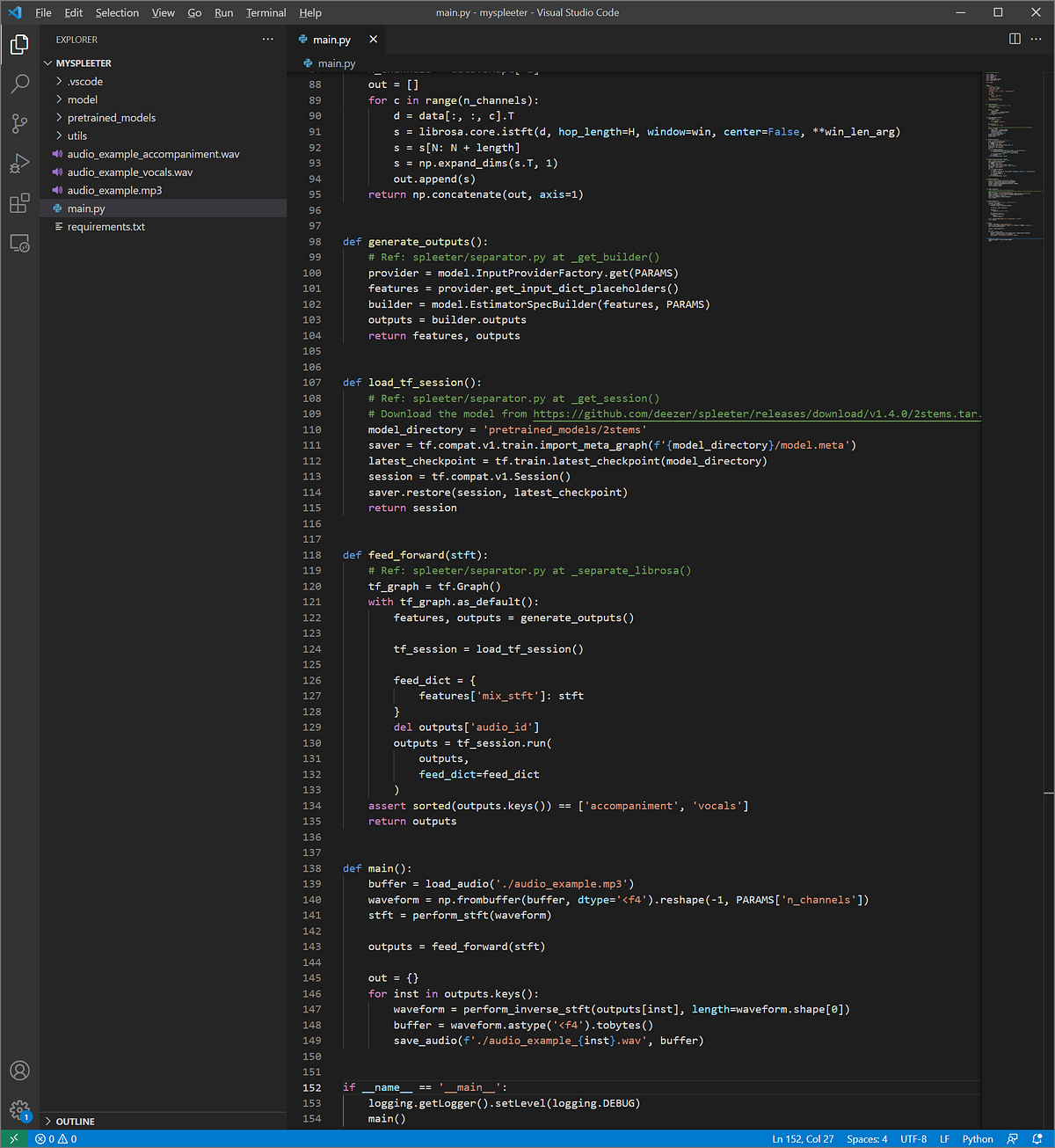 Extract vocals and accompaniment from a song using Spleeter | by Kevin ...