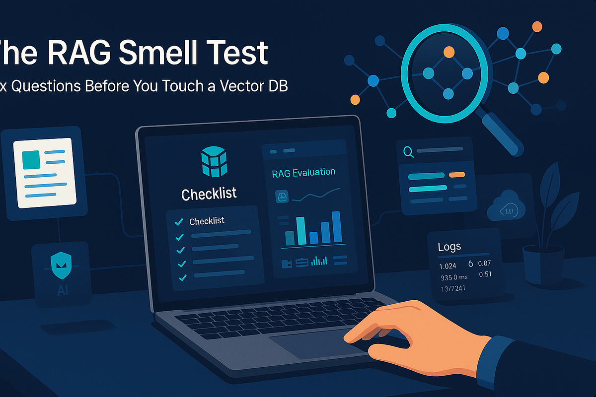 The RAG Smell Test (Before You Touch a Vector DB) | by Quaxel | Medium