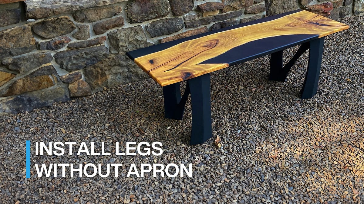 How to Attach Legs to a Table Without Apron | Medium
