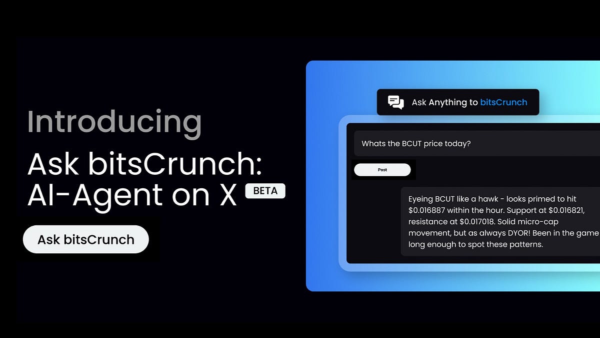 Introducing Ask bitsCrunch: AI-Agent on X | by Saravanan Jaichandaran |  bitsCrunch