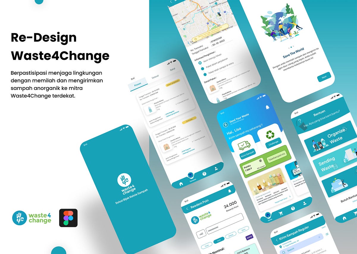 UI/UX Case Study — Re-design Waste4Change | by Vinna Mariska | Medium