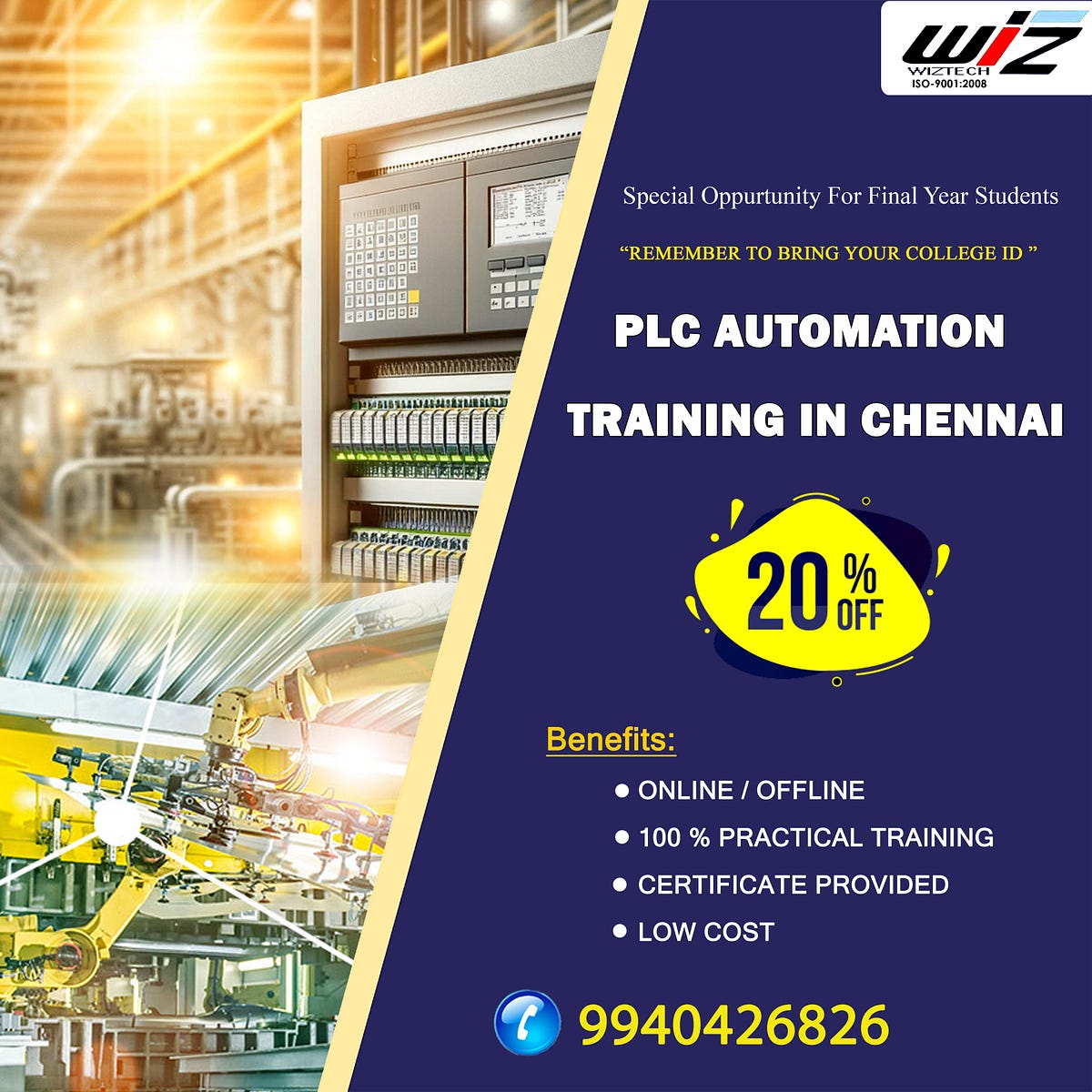 PLC AUTOMATION TRAINING IN CHENNAI @20% OFFER - Wiztech_automation - Medium