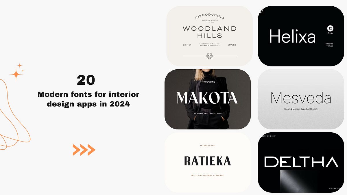 20 Trendy Fonts for Apps in Interior Design in 2024 | Bootcamp