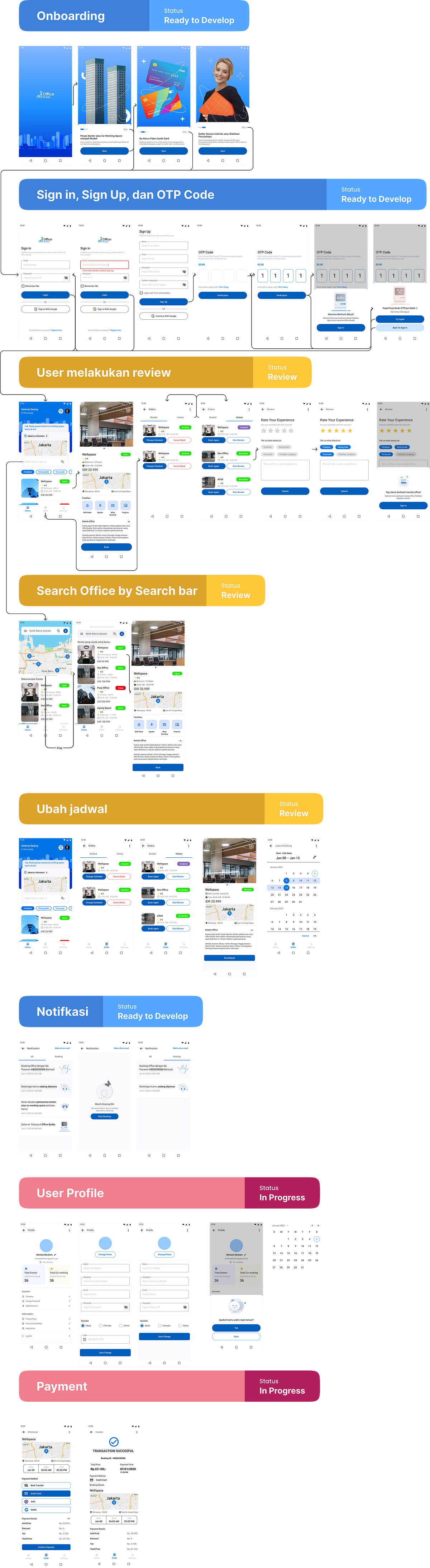 UI/UX Case Study: Office Booking App | by Marsya Diya Ulhaq | Medium
