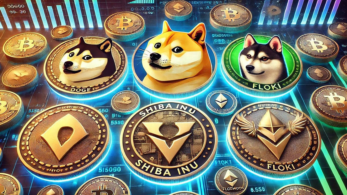 Stunning Top Meme Coins By Market Cap Background Digital Art Stunning Top Meme Coins By Market Cap Background Digital Art