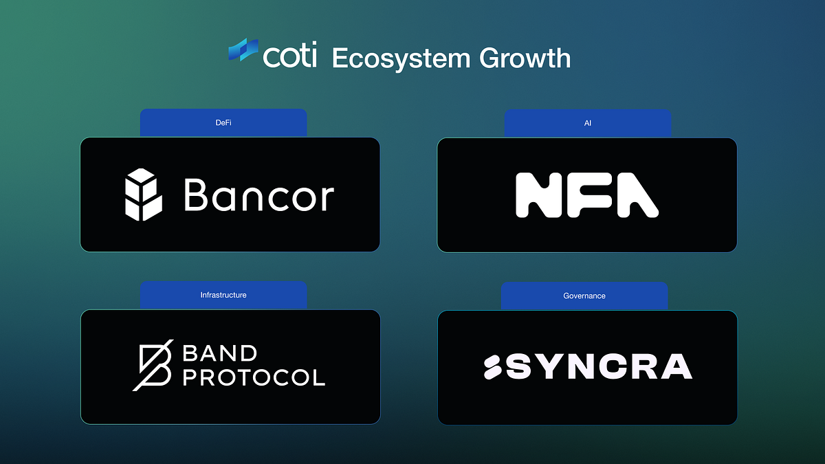 COTI Expands Its Privacy Ecosystem with Four Major Partnerships! | by COTI  | Medium