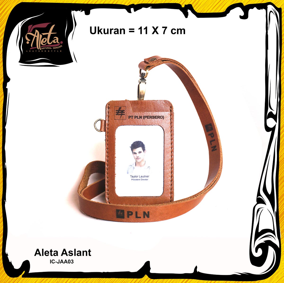 WA 0877–1888–8051 id card holder kulit asli | by Aleta Leather | Medium