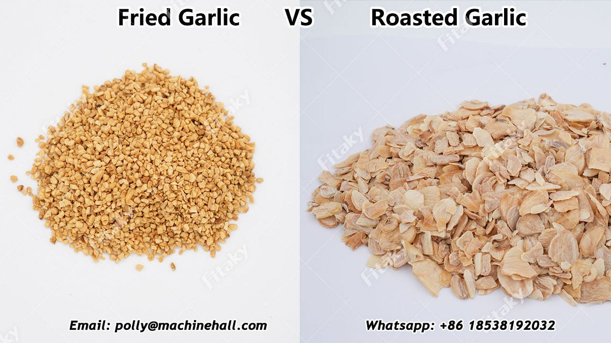 The difference between roasted garlic and fried garlic by Polly Guo