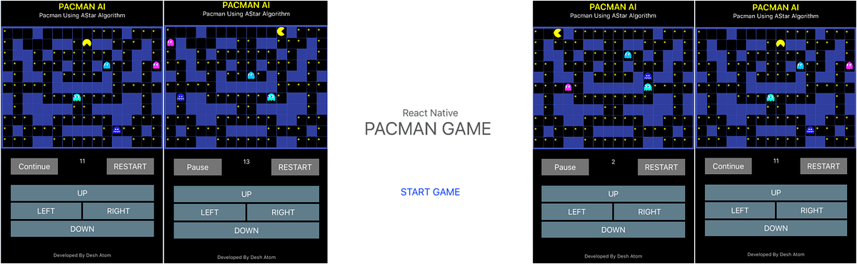React Native PacMan Game — AI. Hi, I wrote a simple pacman game using ...