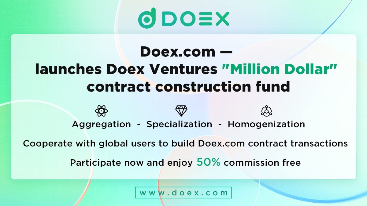 Launches Doex Ventures to Build a Homogeneous Contract Trading