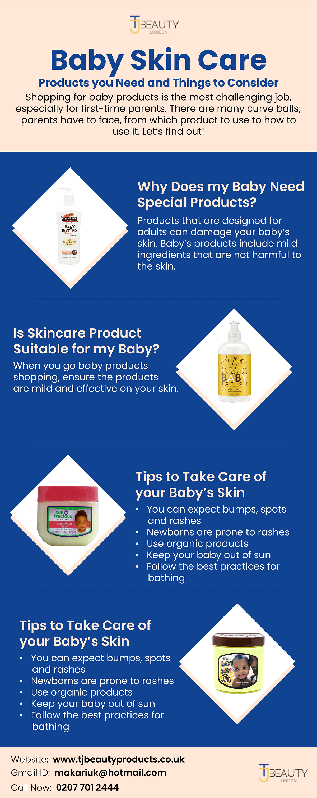 Baby Skin Care Products you Need and Things to Consider by TJ Beauty