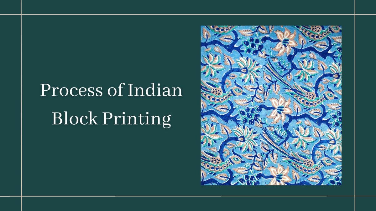 Process of Indian Block Printing. Indian block printing is a