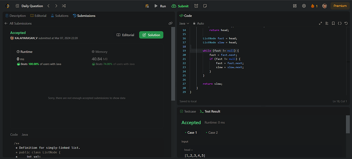100DAYS OF LEETCODE CHALLENGE | by Kalaiyarasan V | Mar, 2024 | Medium