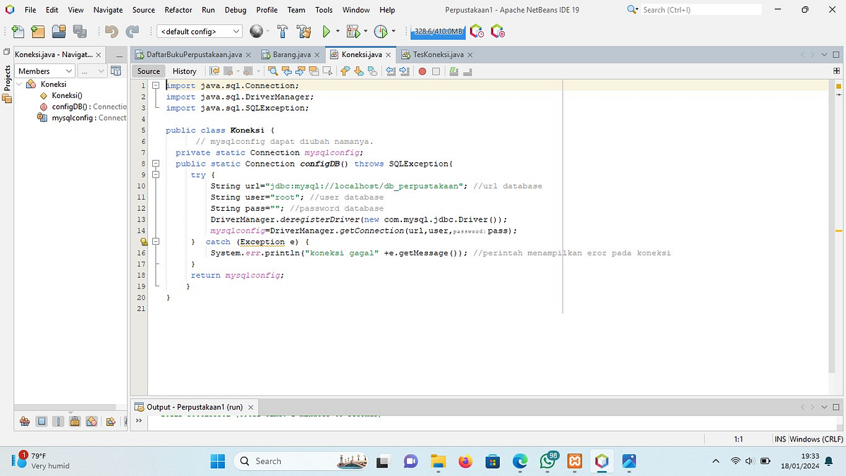 TUGAS UTS PEMROGRAMAN BERORIENTASI OBJEK (PBO) “DAFTAR BUKU ...