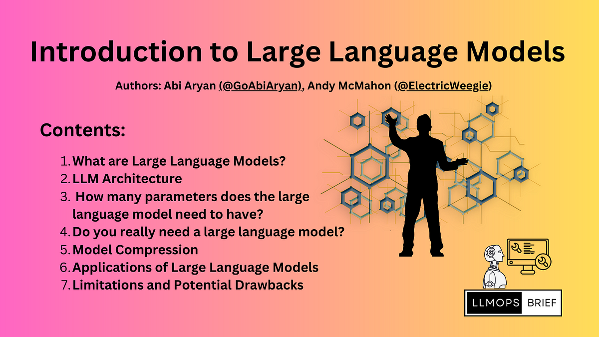 Introduction To Large Language Models | By Andy McMahon (Electric ...