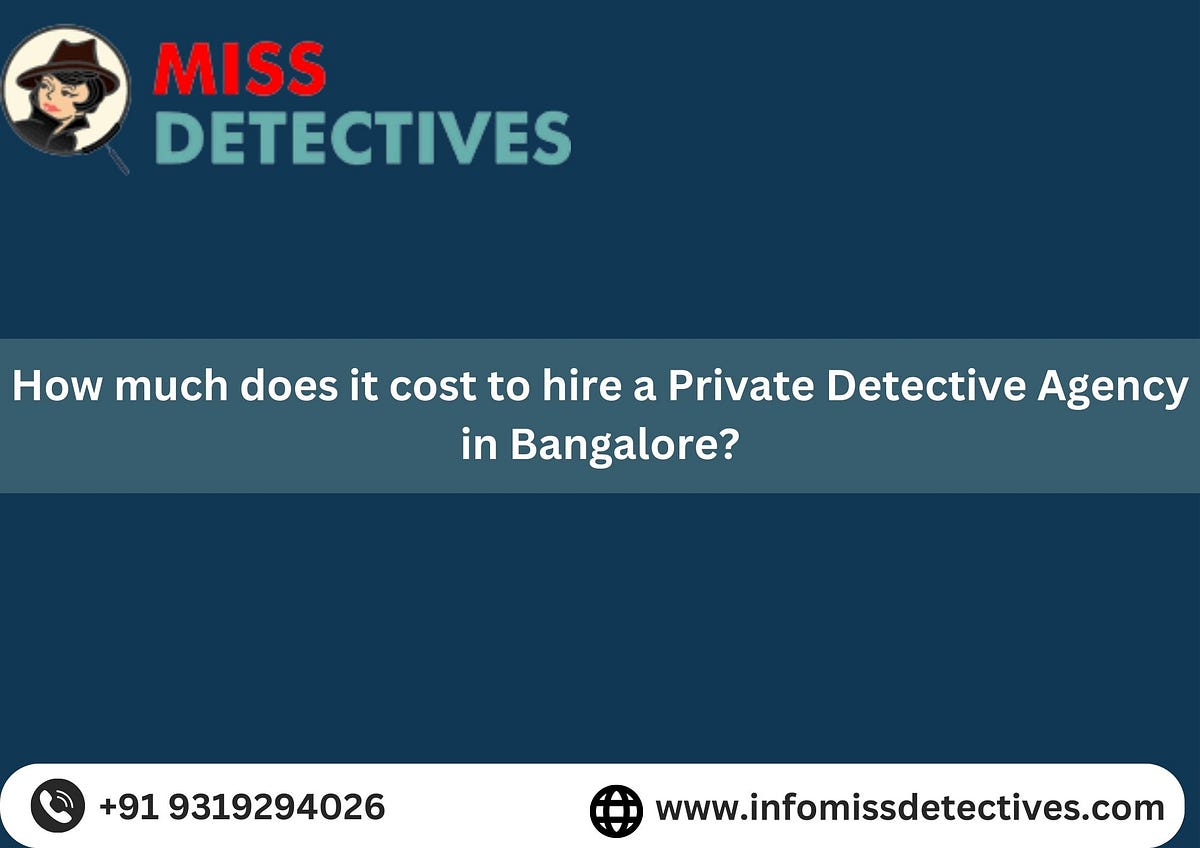 How much is a private detective cost by Miss Detectives Nov, 2023