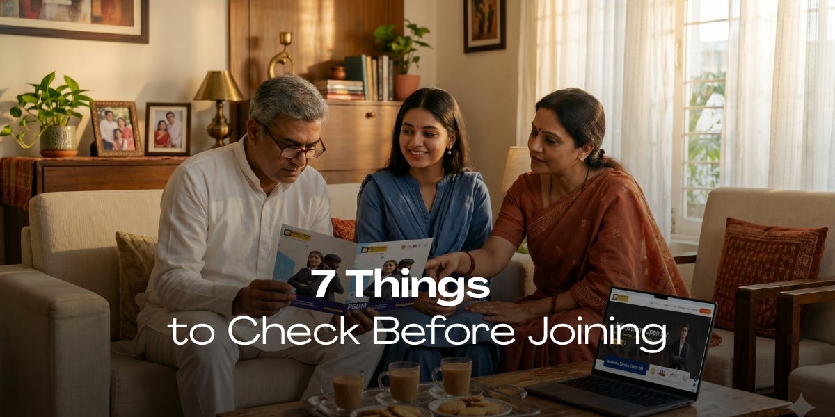 7 Things to Check Before Joining a PGDM College in Delhi NCR