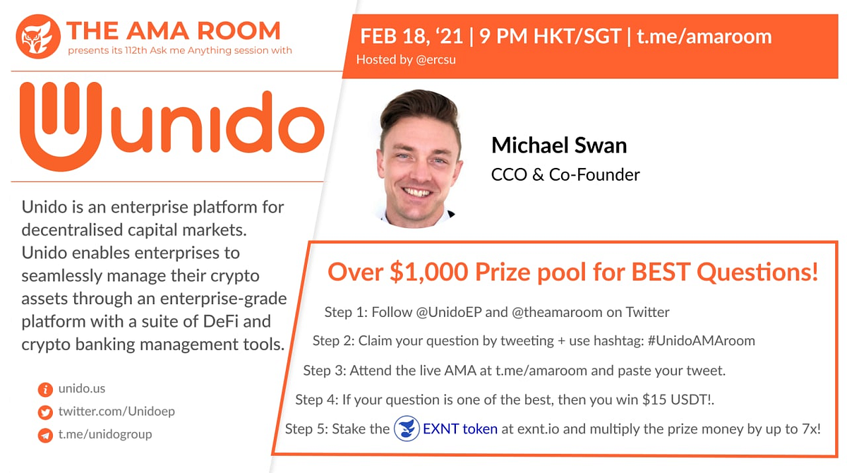 Unido with Michael Swan. Unido is an enterprise platform for… | by Steven  Jim | The AMA Room | Medium