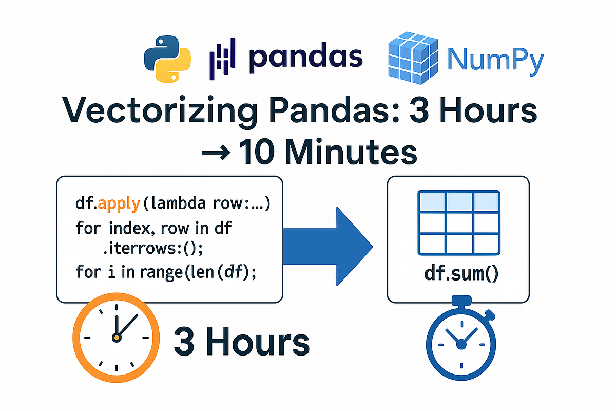 Vectorizing Pandas Workloads: How I Reduced Processing Time from 3 ...