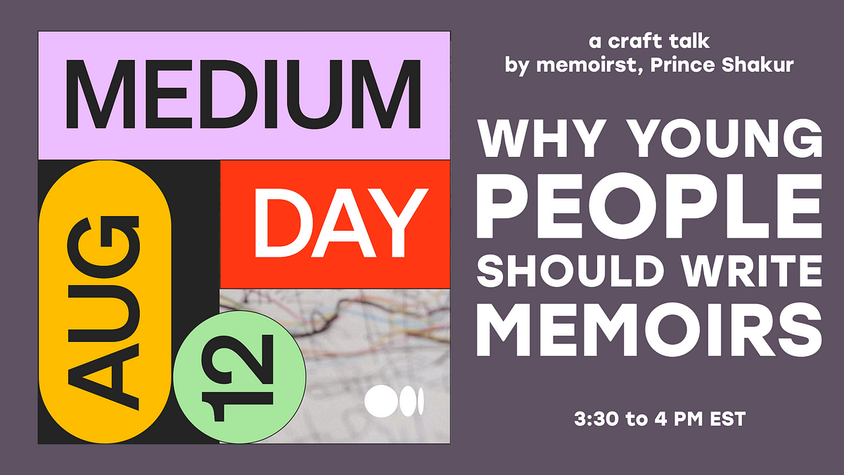 I’m Doing A Talk For “Medium Day” by Prince Shakur Medium