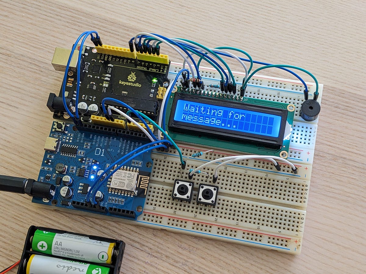 DIY Arduino Pager: Texting like it’s 1990, with OutSystems | Medium