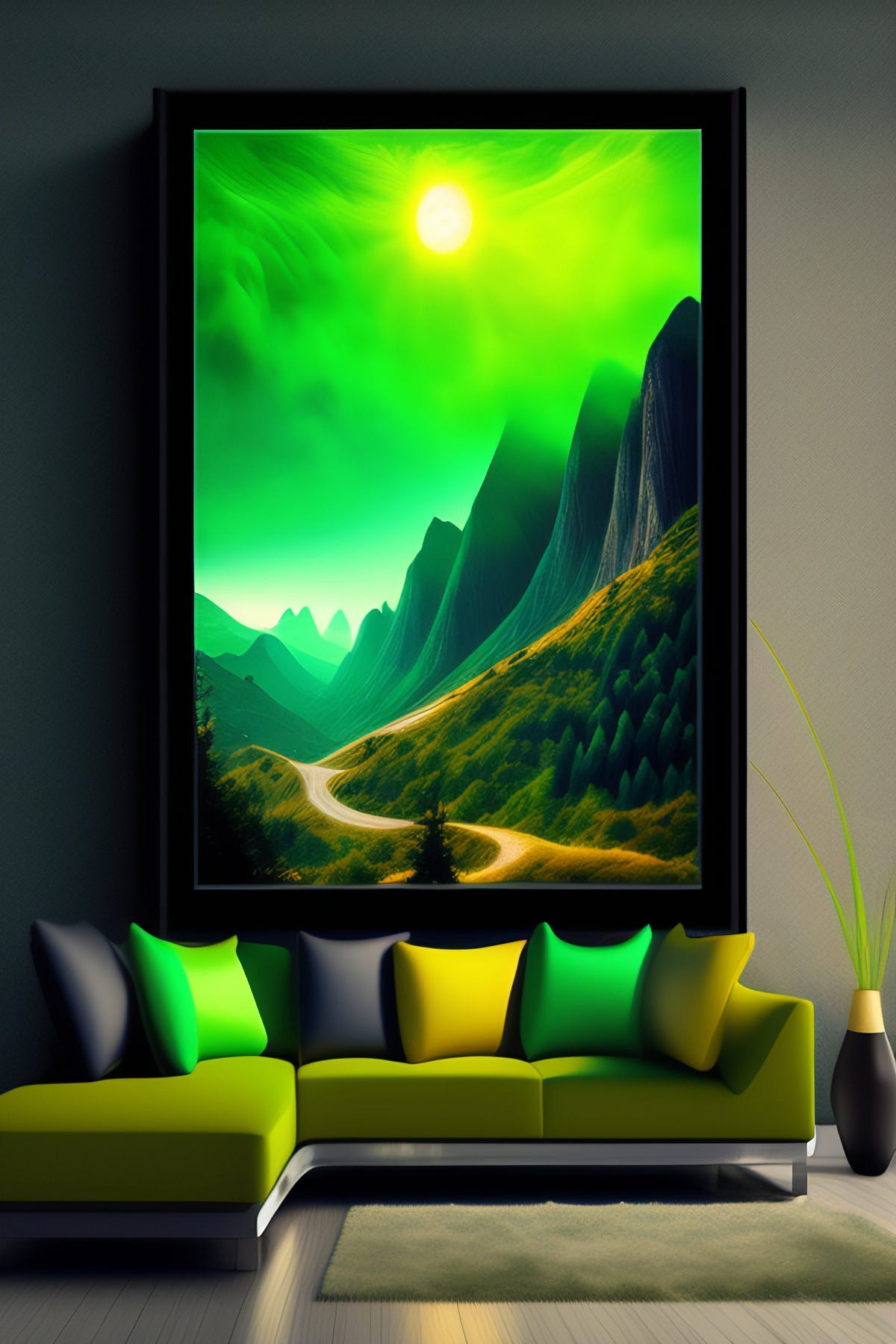 Matte Canvas, Stretched, 0.75" Creative all Designs Medium