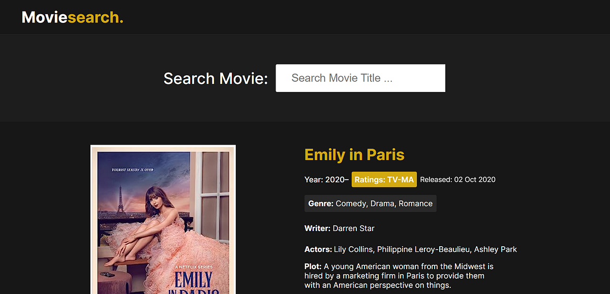 movie web site. what is movie API by Hosana Jul, 2023 Medium