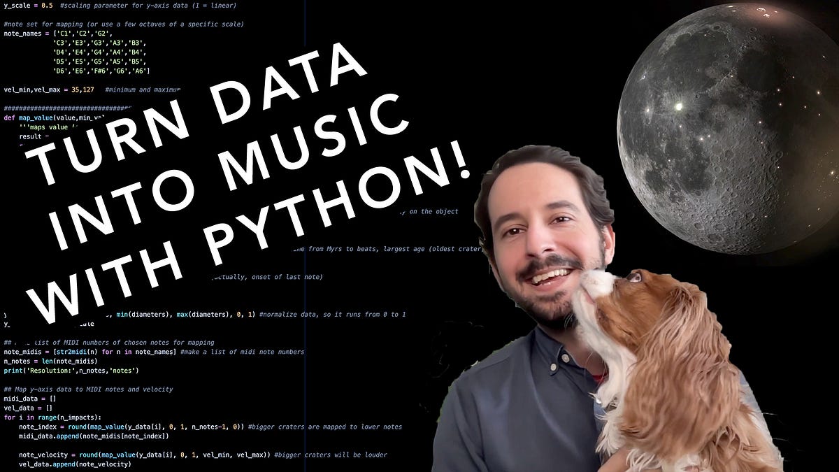 Sonification 101: How to convert data into music with python | by Matt ...