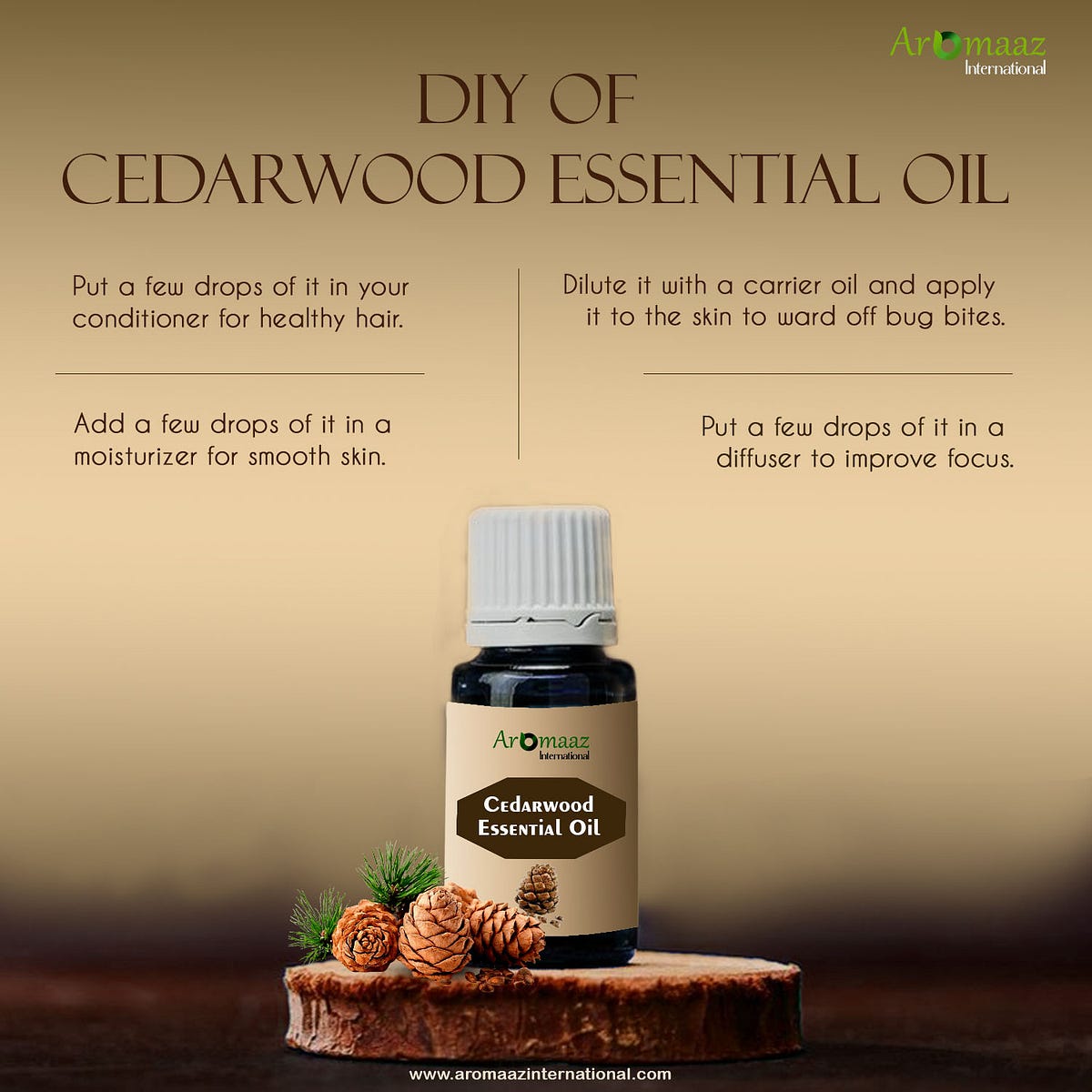 DIY of Cedarwood Essential Oil — Aromaaz International Aromaaz