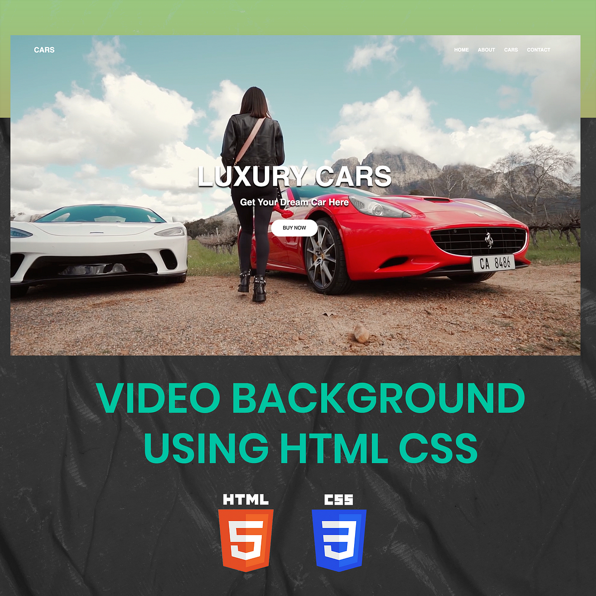 How to make Responsive Website with Video Background Using HTML CSS ...