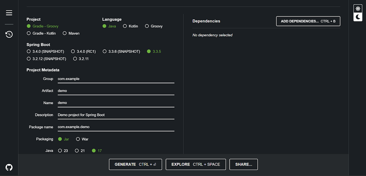 HOW TO START A BACKEND PROJECT IN JAVA(sppringboot) USING INTELLIJ | by ...