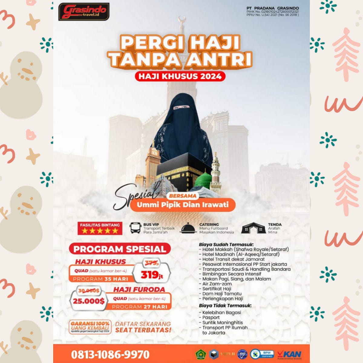 (Call 081310869970) Harga jadwal umroh januari 2025 Kaliabang Tengah