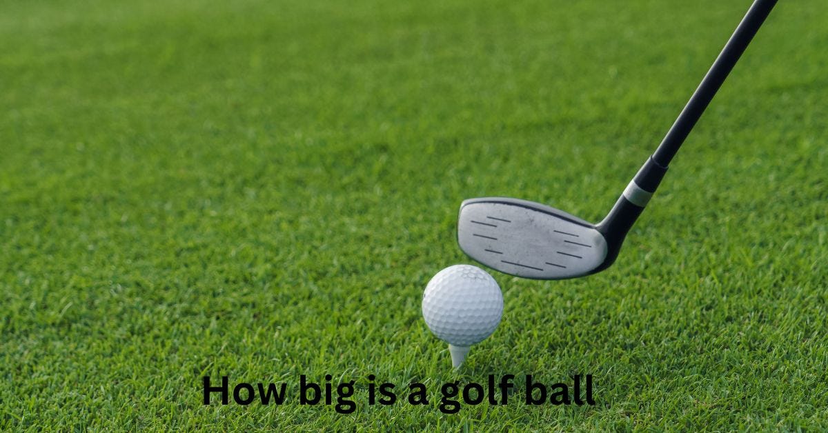 How big is a golf ball. A standard golf ball used in the game… by