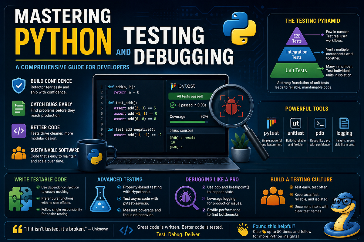 Mastering Python Testing and Debugging | by nunacode | Python How To ...