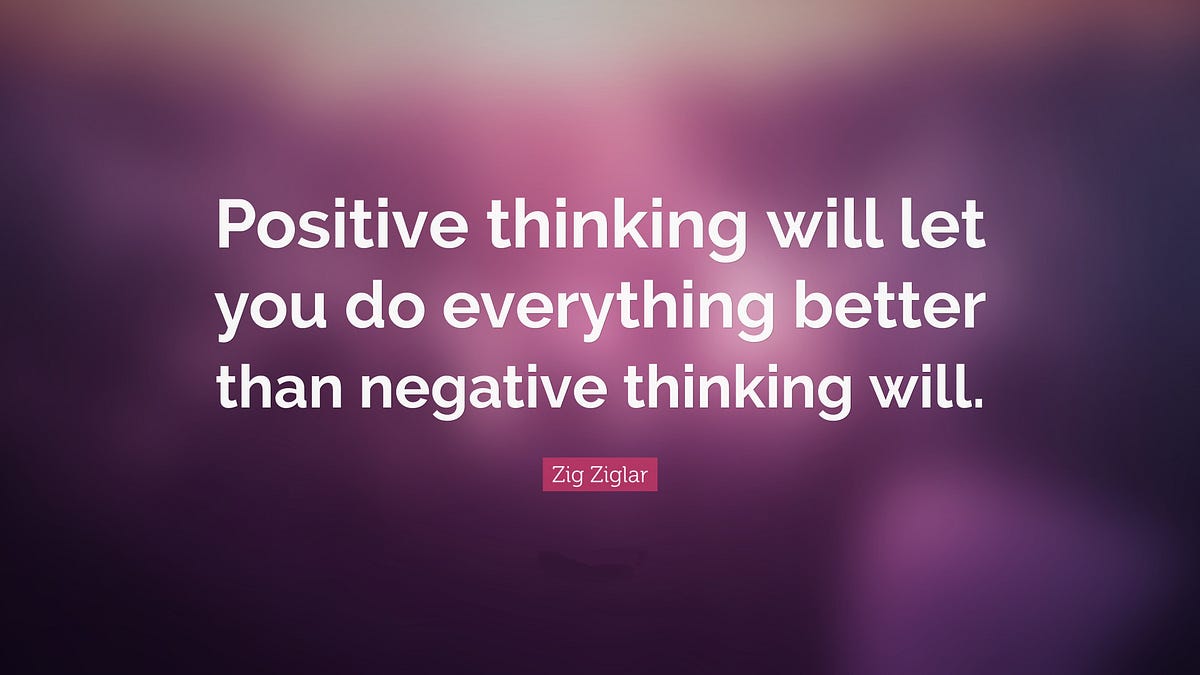 What Negative Thinking Does To Your Brain | by One Percent Rule ...