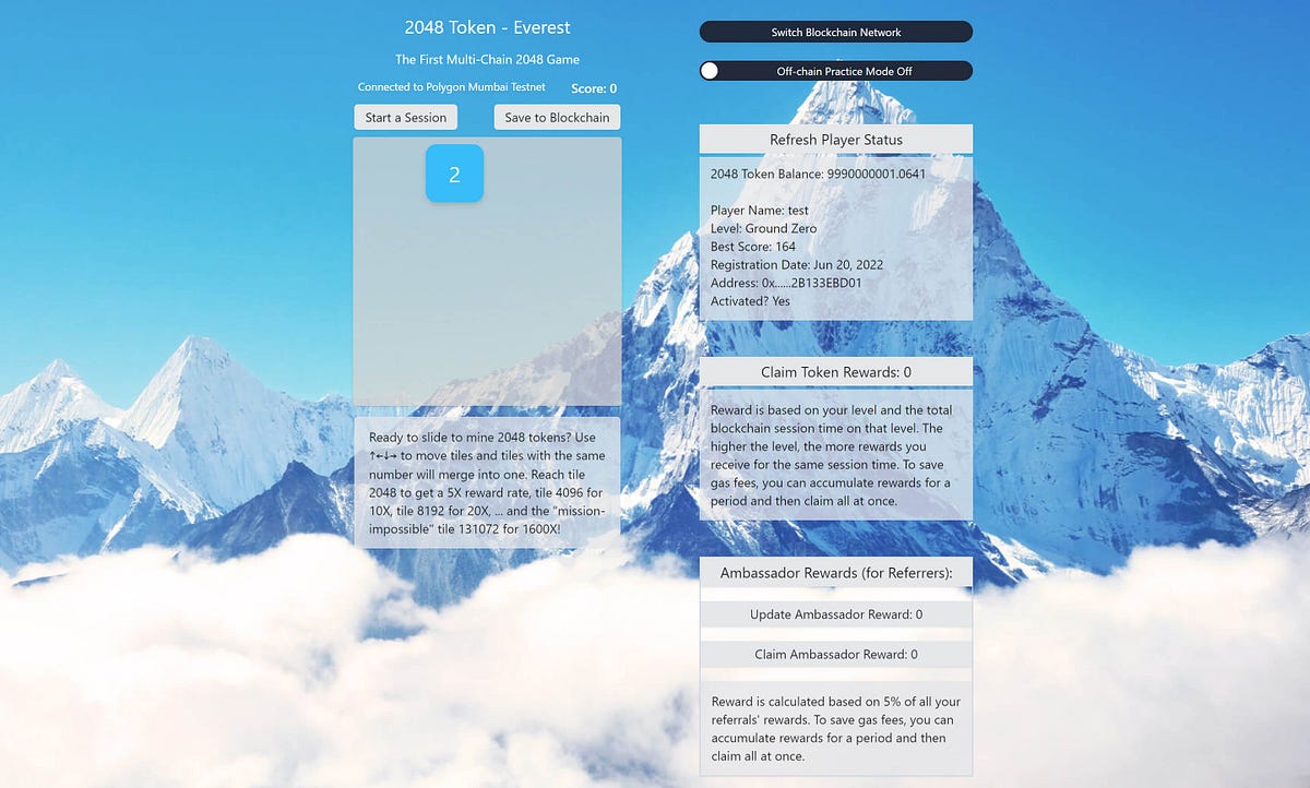 2048 Token — Everest Web3 Game Introduction and Guide | by 2048 Token |  Medium