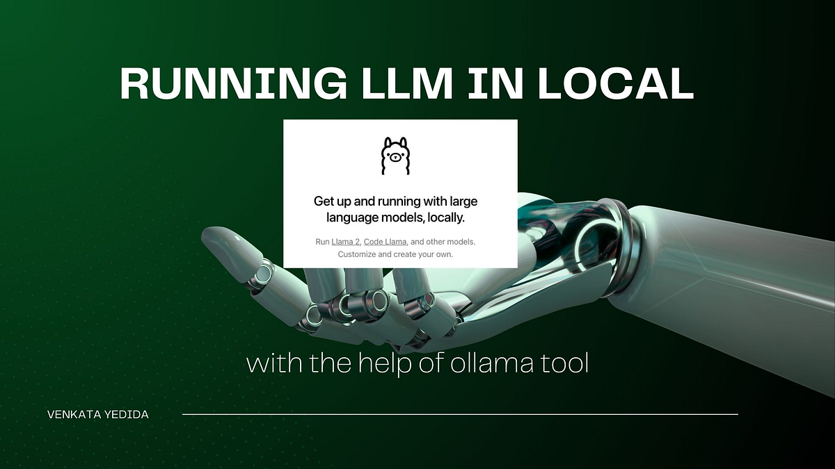 Using Llama2 LLM from Ollama. We can run LLMs locally with the help ...
