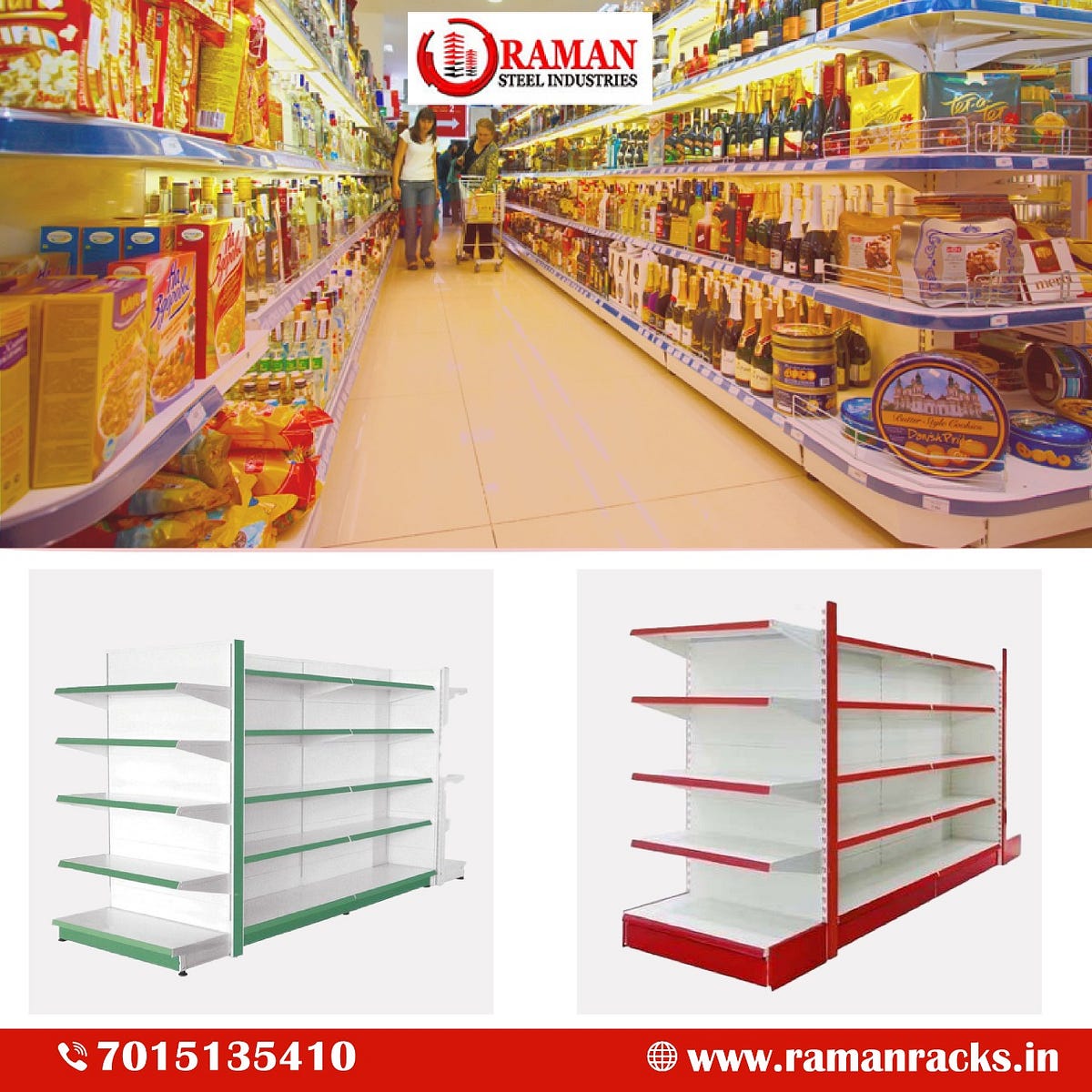 Supermarket racks in India Adityabhati Medium