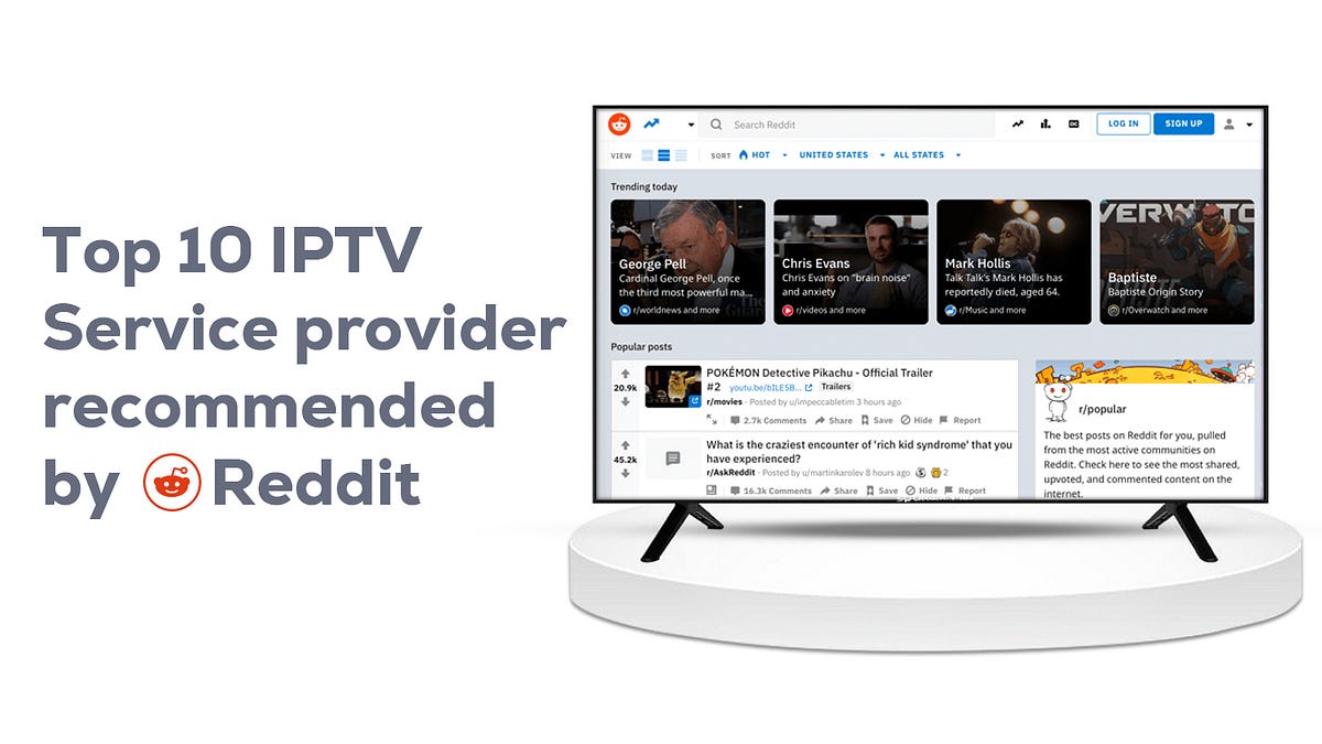 Top 10 IPTV Services by Reddit Users in 2024 by IPTV